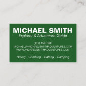 Camp Camp Camping Hiking (beklimming van compass A Visitekaartje (Achterkant)