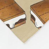 Camp Campfire S'mores Marshmallow Chocolate Fleece Deken (Hoek)