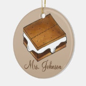 Camp Campfire S'mores Teacher Appreciation Gift Keramisch Ornament (Links)