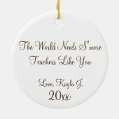Camp Campfire S'mores Teacher Appreciation Gift Keramisch Ornament (Achterkant)