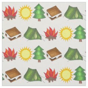 Camp Campground Camp Outdoor Campfire Stof