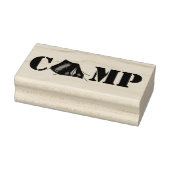 CAMP Campground Camping Tent Outdoor Bos Stamp Rubberstempel (Stempel)