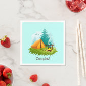 Camp Camping Design Paper Napkins Servet (Insitu)