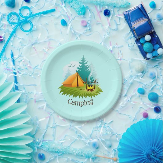 Camp Camping Design Paper Party Bord (Feest)