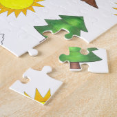 Camp Camping Hiking Natuur Sun Mountain Tree Legpuzzel (Zijkant)