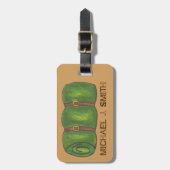 Camp Camping Slaping Bag Roll Hiking Outdoor Bagagelabel (Voorkant verticaal)