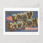 Camp Carson, Colorado - Pikes Peak Briefkaart (Voorkant)