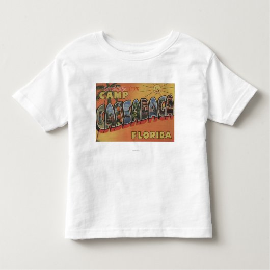 Camp Cassadaga, Florida - Grote letterscènes Kinder Shirts (Voorkant)