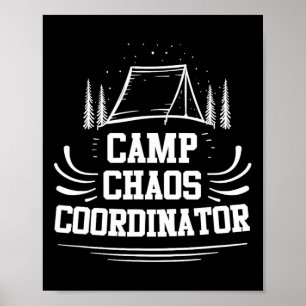 Camp Chaos Coördinator - Zomer Avonturen Kamp Co Poster