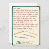 Camp Chaos: Forever Feral 4th Birthday Invitation Kaart (Voorkant / Achterkant)