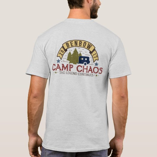 Camp Chaos Standard Mannen T-shirt 2017 (Achterkant)