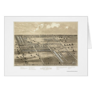 Camp Chase, OH Panoramic Map - ca. 1863