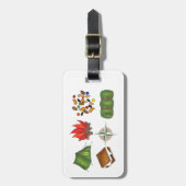 Camp Compass S'mores Tent Bagagelabel (Voorkant verticaal)