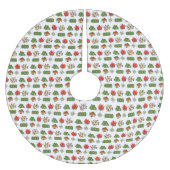 Camp Compass Tent S'mores Slapende Bag Fire Kerstboom Rok (Voorkant)