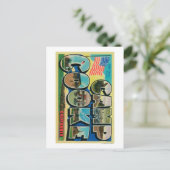 Camp Cooke, Californië - grote letterscènes Briefkaart (Staand voorkant)