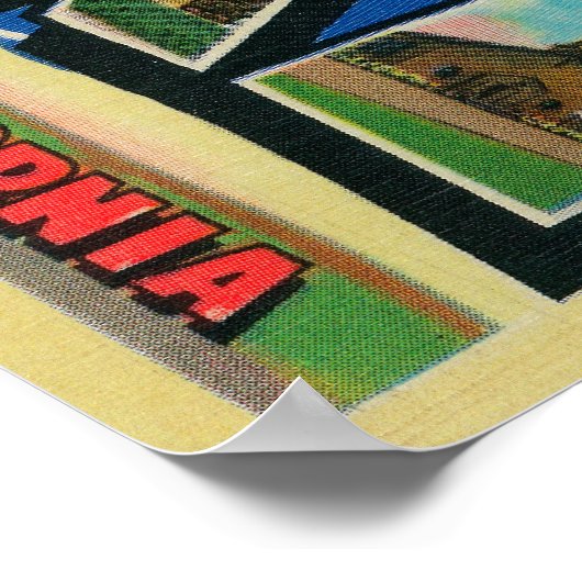 Camp Cooke, Californië - grote letterscènes Poster (Hoek)