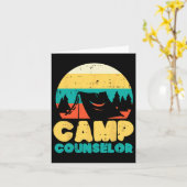Camp Counselor Camping Director Camper Mannen Vrou Kaart (Gele Bloem)