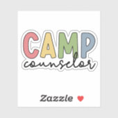 Camp Counselor Colorful Sticker (Vel)