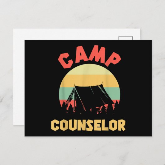 Camp Counselor Director Camper Briefkaart (Voorkant / Achterkant)