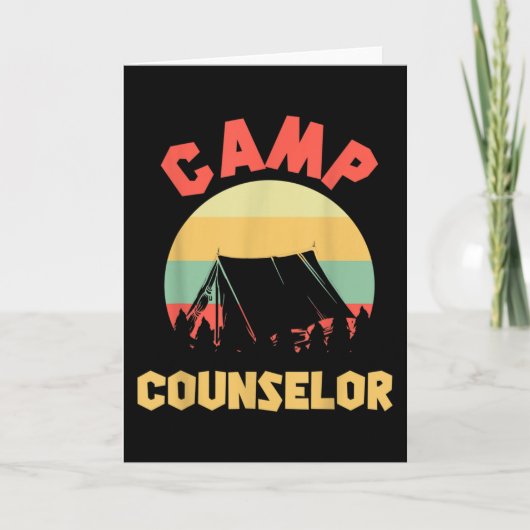 Camp Counselor Director Camper Kaart (Voorkant)