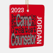 Camp Counselor Extraordinaire CUSTOM Keramisch Ornament (Rechts)