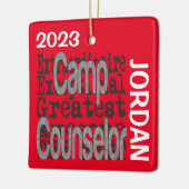 Camp Counselor Extraordinaire CUSTOM Keramisch Ornament (Links)