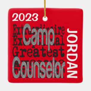 Camp Counselor Extraordinaire CUSTOM Keramisch Ornament