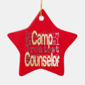 Camp Counselor Extraordinaire Keramisch Ornament (Voorkant)