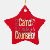 Camp Counselor Extraordinaire Keramisch Ornament (Achterkant)