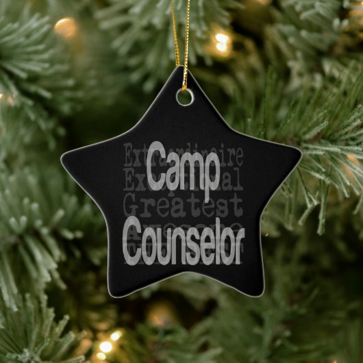 Camp Counselor Extraordinaire Keramisch Ornament (Boom)