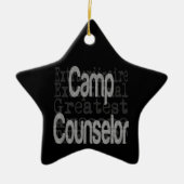 Camp Counselor Extraordinaire Keramisch Ornament (Voorkant)