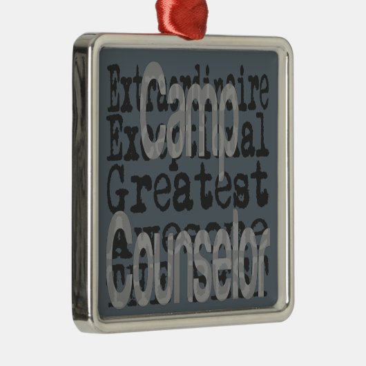 Camp Counselor Extraordinaire Metalen Ornament (Rechts)