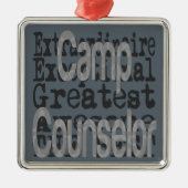 Camp Counselor Extraordinaire Metalen Ornament (Voorkant)