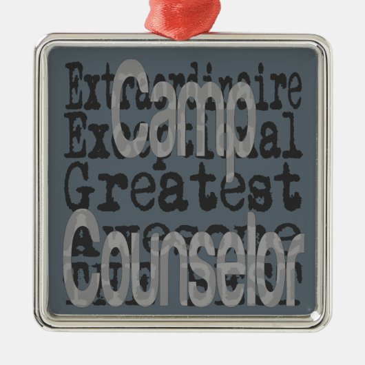 Camp Counselor Extraordinaire Metalen Ornament (Voorkant)