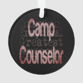 Camp Counselor Extraordinaire Ornament (achterkant)