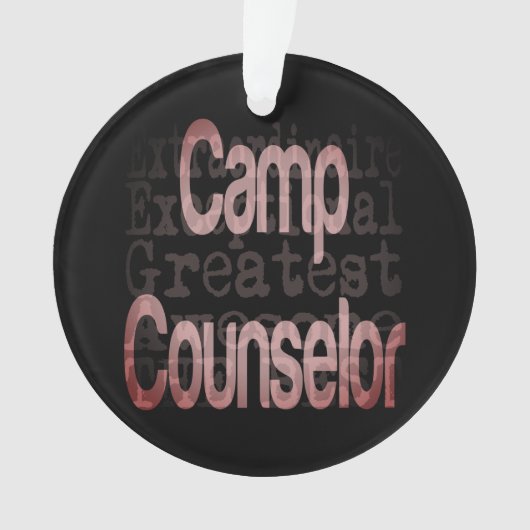 Camp Counselor Extraordinaire Ornament (voorkant)