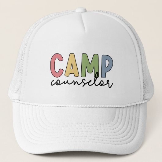 Camp Counselor Gifts Camping Counselor Trucker Pet (Voorkant)