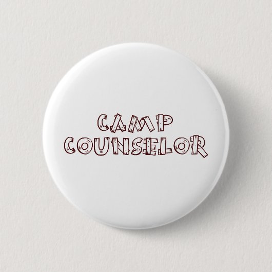 Camp Counselor Ronde Button 5,7 Cm (Voorkant)