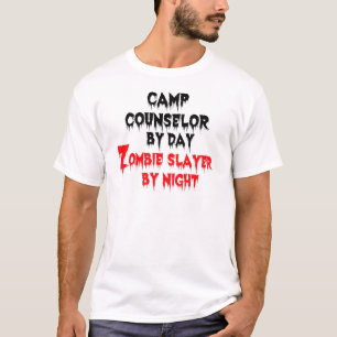 Camp Counselor voor Day Zombie Slayer by Night T-shirt