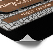 Camp Creek State Park West Virginia Welcome Sign S Poster (Hoek)