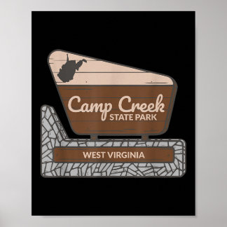 Camp Creek State Park West Virginia Welcome Sign S Poster