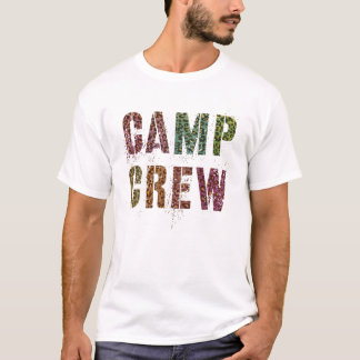 CAMP CREW Leopard Print Summer Staff Counselor Tea T-shirt