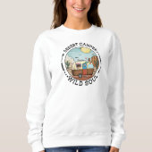 Camp Crew Shirt Camp Life Sweatshirt Happy Camper (Voorkant)