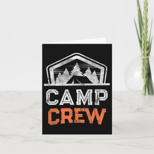 Camp Crew Summer Cousins Camping Campground staff Kaart (Voorkant)