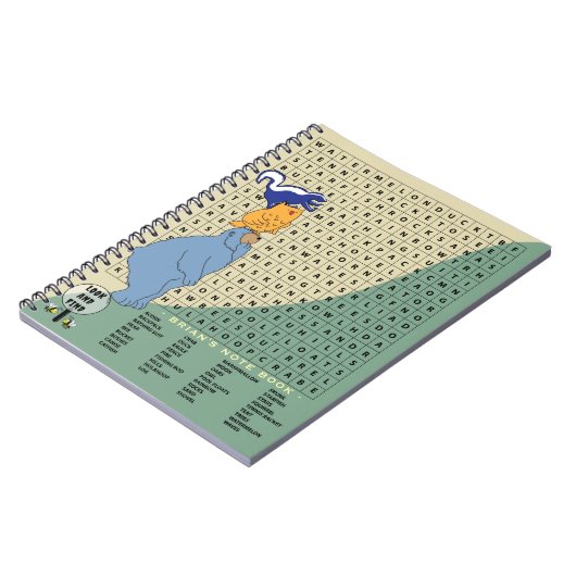 Camp Crossword Ontworpen Hoesje Personaliseren Notitieboek (Linkerzijde)