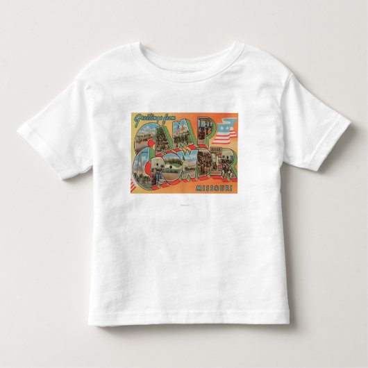 Camp Crowder, Missouri - Grote letterscènes Kinder Shirts (Voorkant)