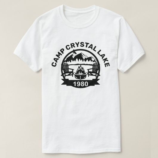 CAMP CRYSRAL LAKE 1980 T-SHIRT (Design voorkant)