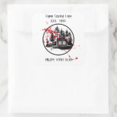 Camp Crystal Lake Geniet van uw speling Vierkante Sticker (Tas)