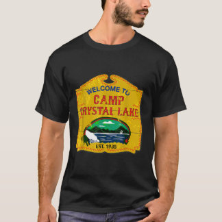 Camp Crystal Lake Halloween Funny Camping Graphic T-shirt