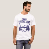 CAMP CRYSTAL LAKE Mannen Gedopt Sweatshirt, ongeac T-shirt (Voorkant volledig)
